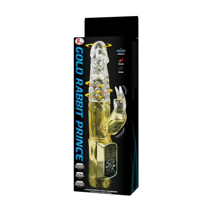 Gold Rabbit Prince Vibrator 2 Gold Rabbit Prince Vibrator