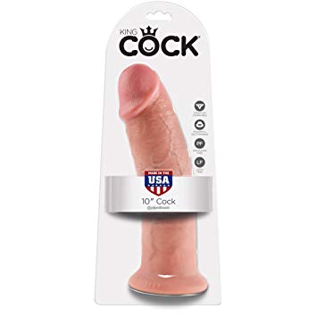 King Cock 10" Realistic Suction Cup Dildo