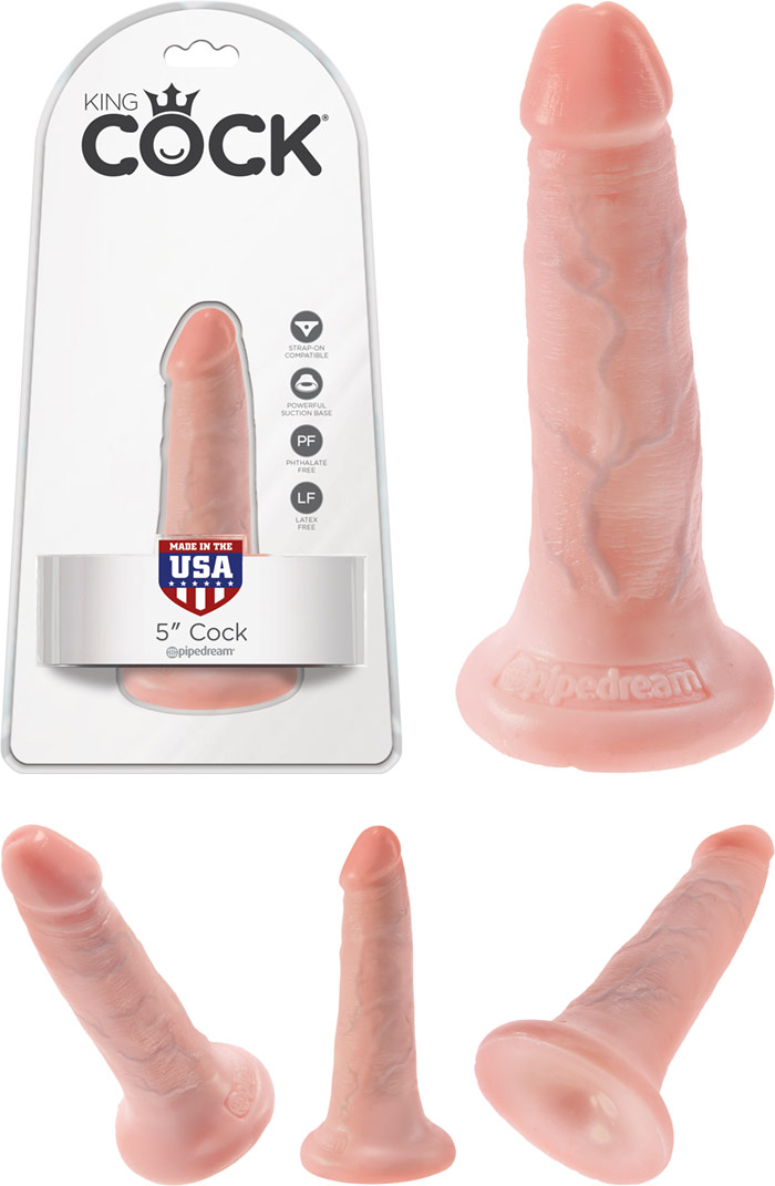 King Cock 5" Realistic Suction Cup Dildo