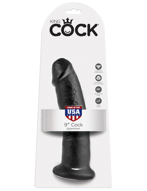 King Cock 9" Dong Realistic Suction Cup Dildo